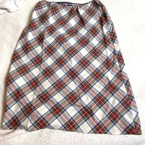 Lavender plaid mini skirt